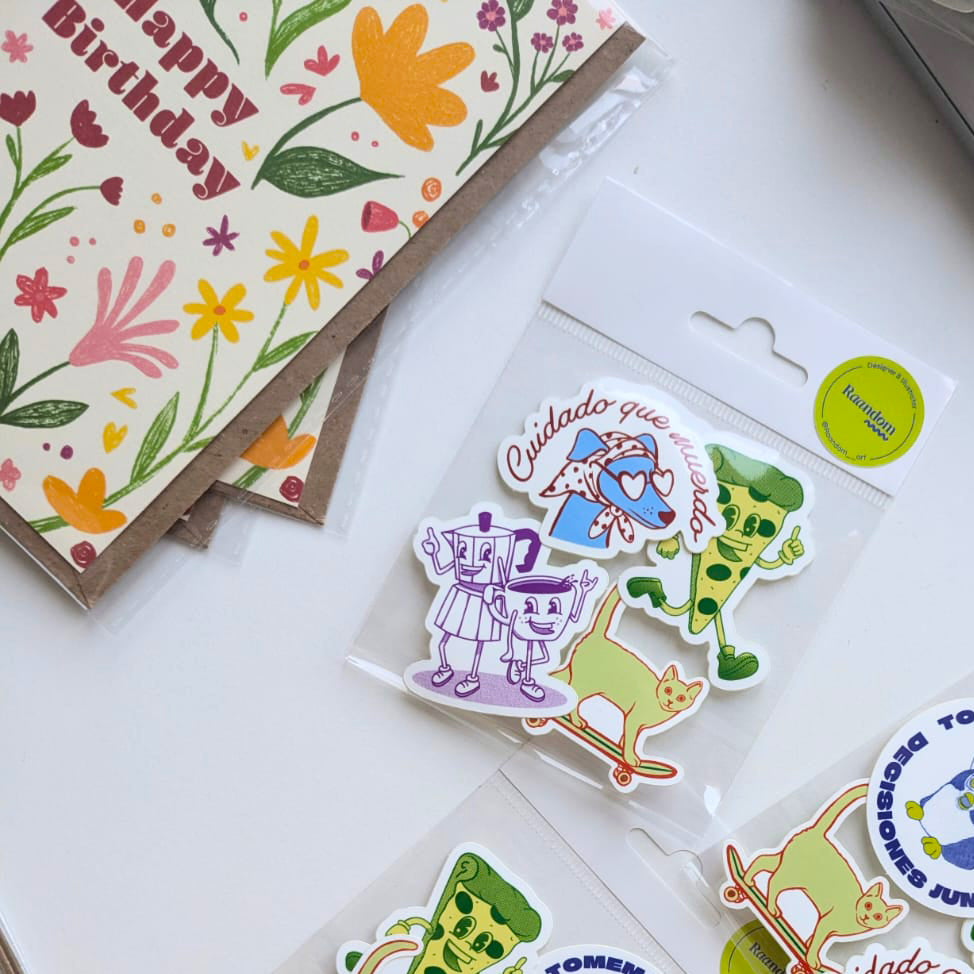 Tarjetas y Pegatinas