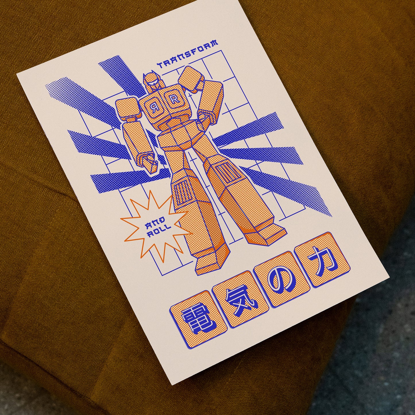 Póster Transformer Retro – Ilustración Friki y Ochentera