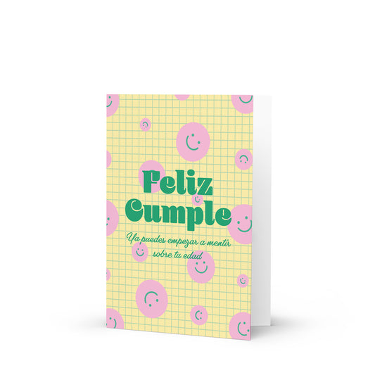 Tarjeta Smiley Cumpleaños