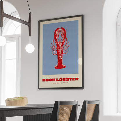 Póster Rock Lobster – Lámina Marítima de Cocina