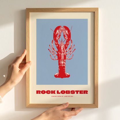 Póster Rock Lobster – Lámina Marítima de Cocina