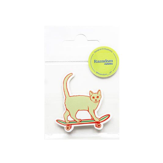 Pegatina Gato Skater