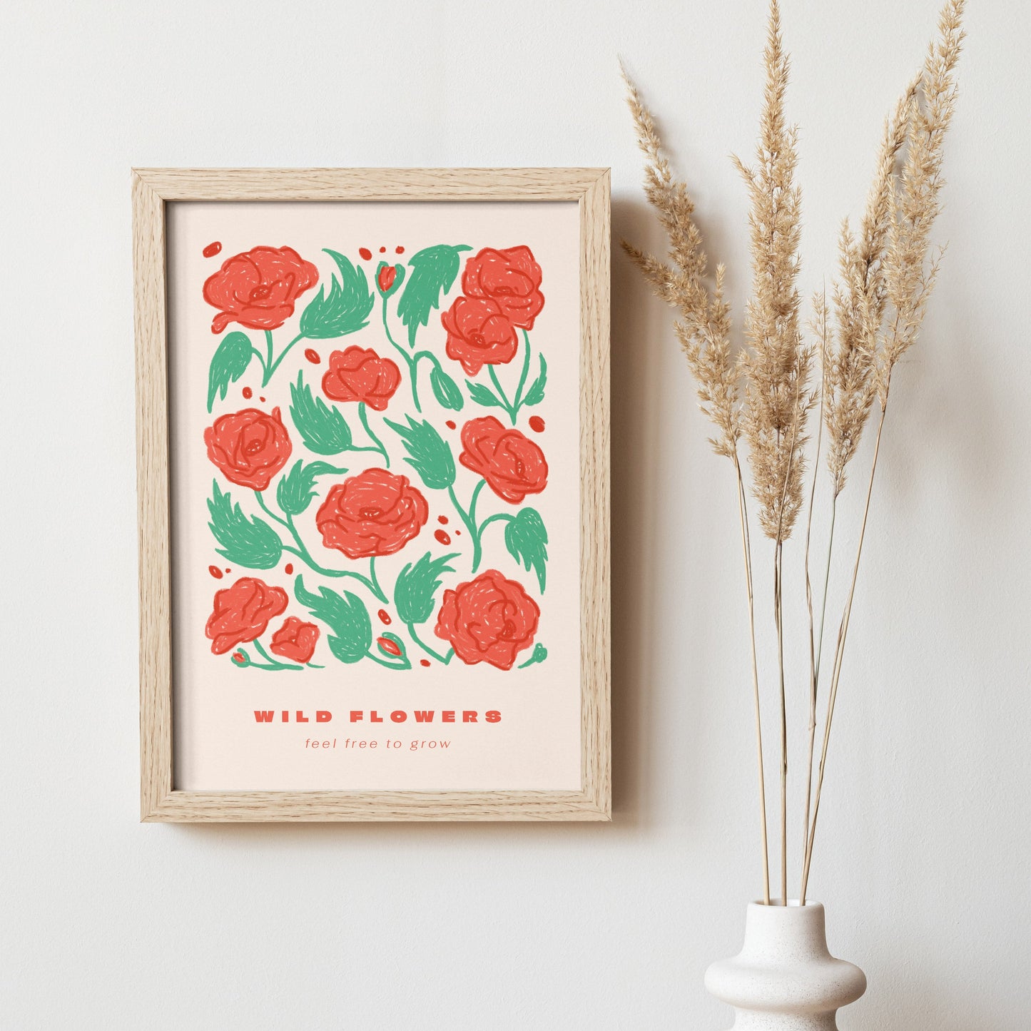Póster Flores Silvestres Amapolas