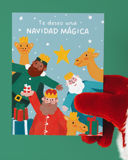 Christmas card Santa Claus