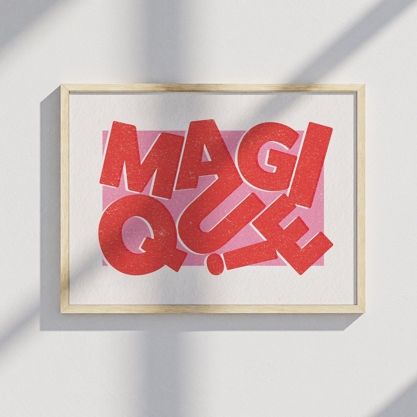 Póster Magique Rojo Rosa